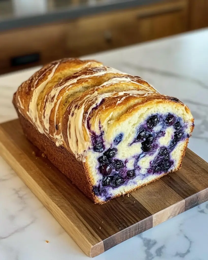 Blueberry Cream Cheese Bread