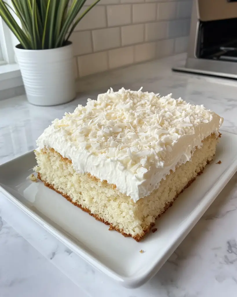 Coconut Cake with Sour Cream Frosting