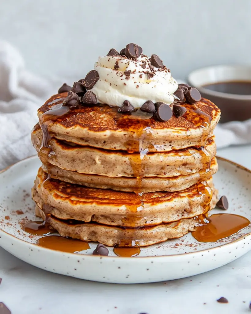 Coffee Pancakes with Chocolate Chips