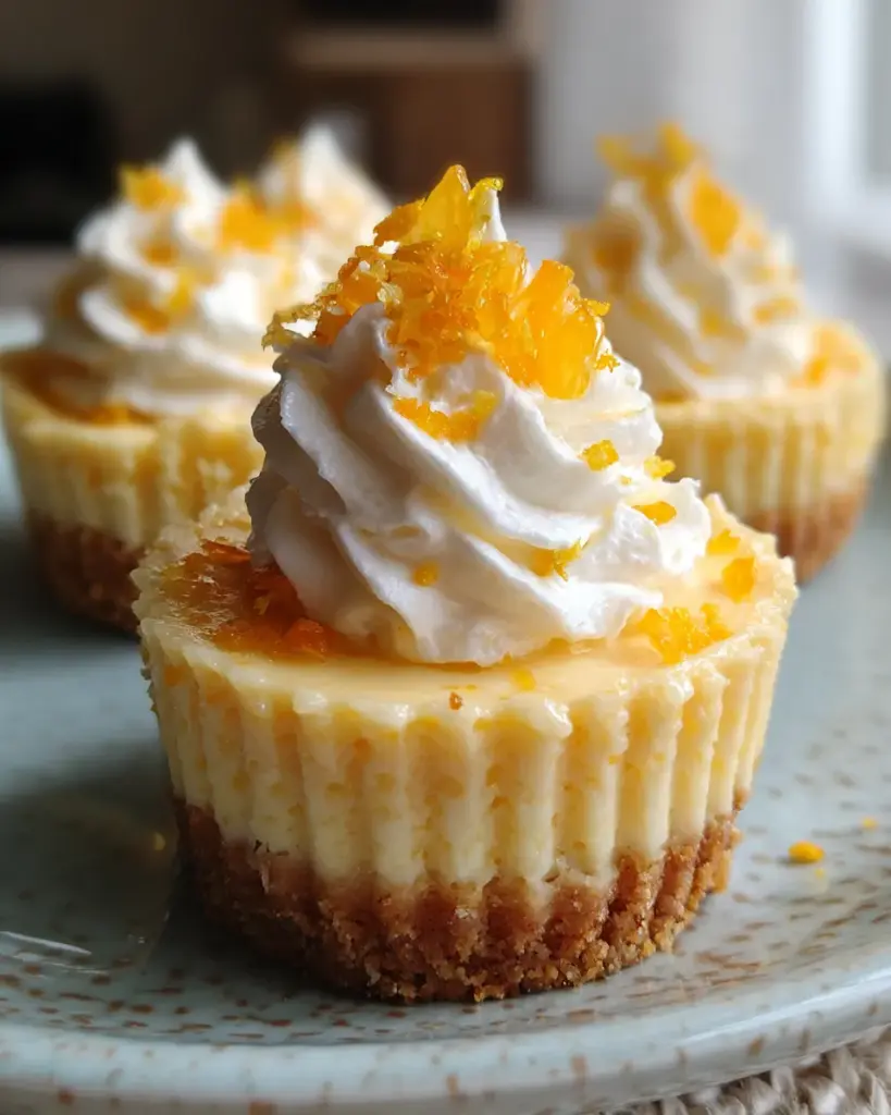 Orange Creamsicle Mini Cheesecakes