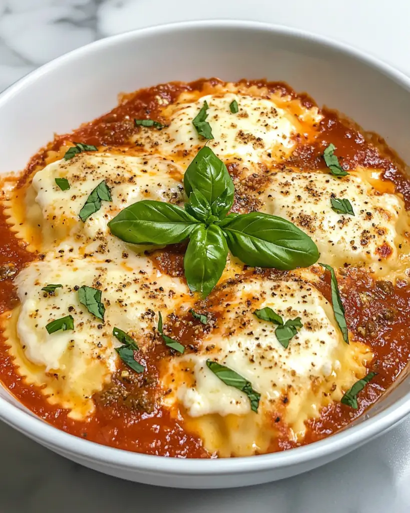 Cheesy Baked Ravioli Casserole