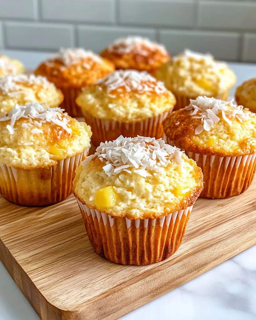 coconut and pineapple cottage cheese muffins