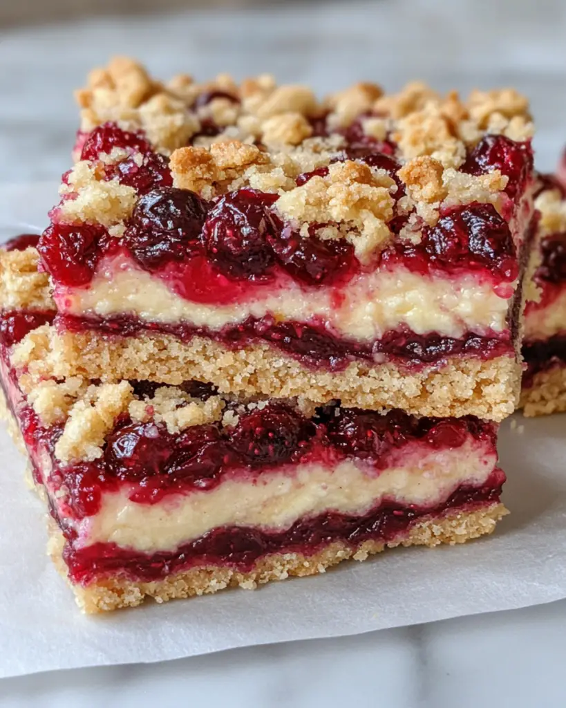 Cranberry Crumble Bars