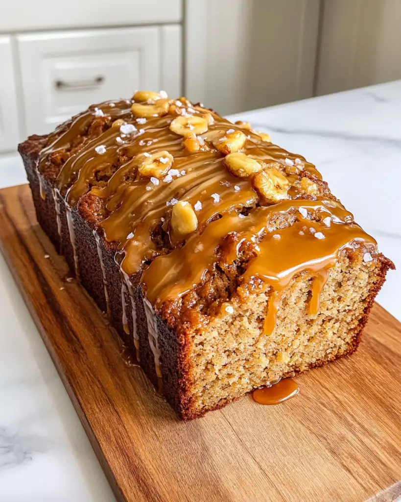 Salted Caramel Banana Bread