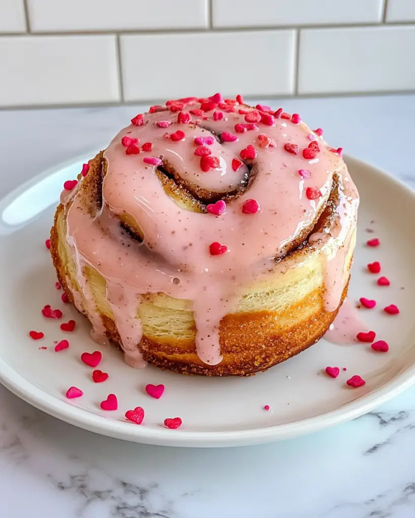 Valentine’s Day Cinnamon Rolls