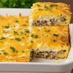 Turkey Sausage Cream Cheese Casserole
