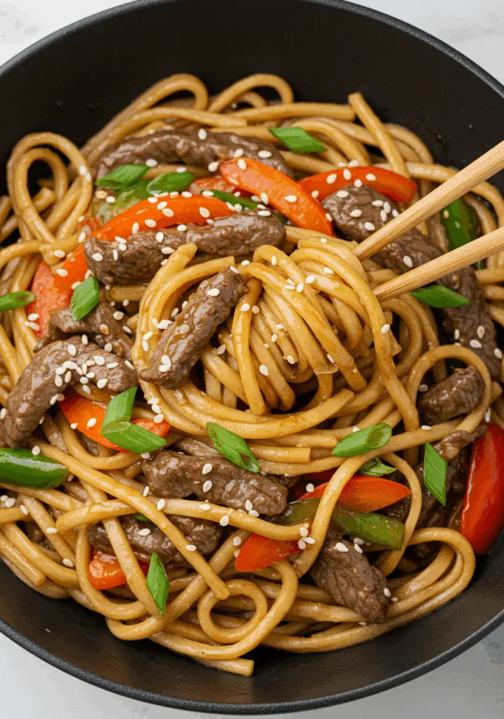 Mongolian Beef Noodles