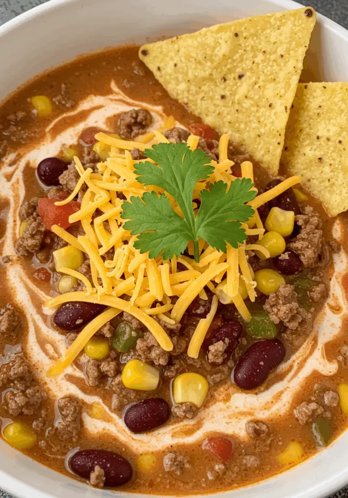 Cheesy Enchilada Chili