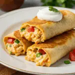 Baked Chicken Chimichangas