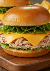 Crock-Pot Ranch Chicken Sandwiches