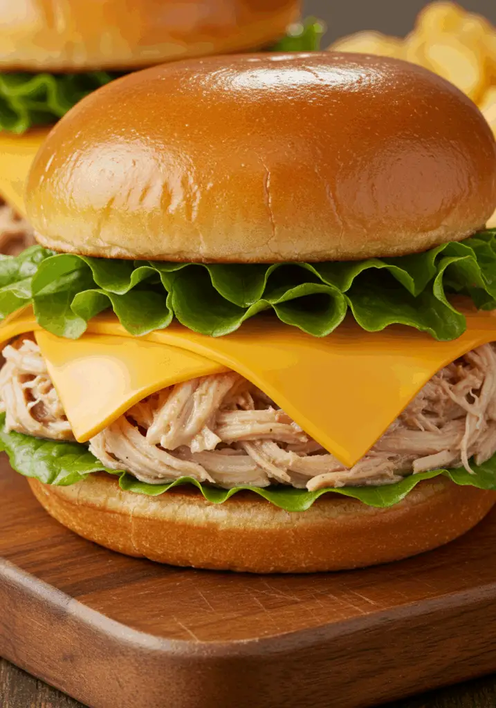 Crock-Pot Ranch Chicken Sandwiches