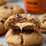 Gooey Reese’s Cheesecake Cookies