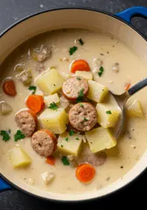 Creamy Turkey Sausage and Potato Soup