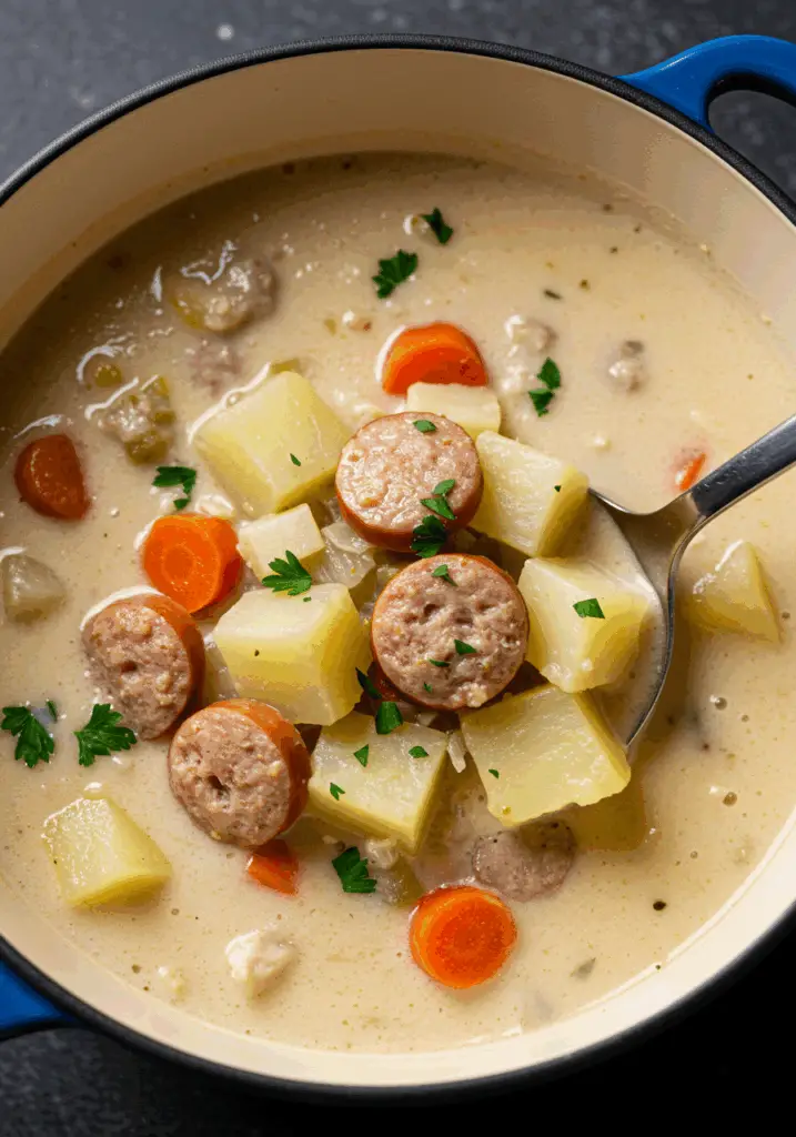 Creamy Turkey Sausage and Potato Soup