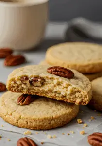 Butter Pecan Shortbread Cookies