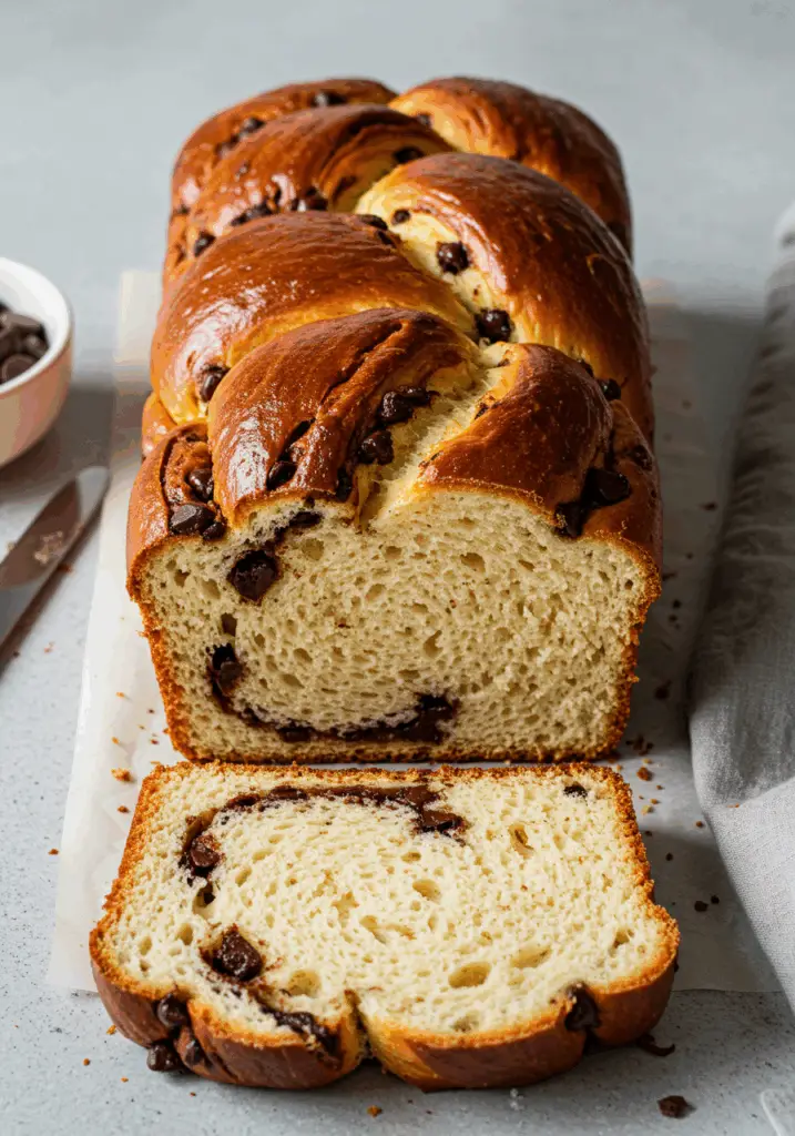 Chocolate Chip Brioche Bread