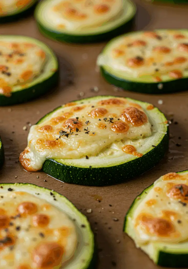 Gourmet Garlic Zucchini Steaks with Cheese