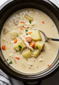 Crockpot Creamy Chicken and Potato Soup