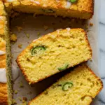 Spicy Jalapeño Cornbread with Sweet Lime Honey Glaze