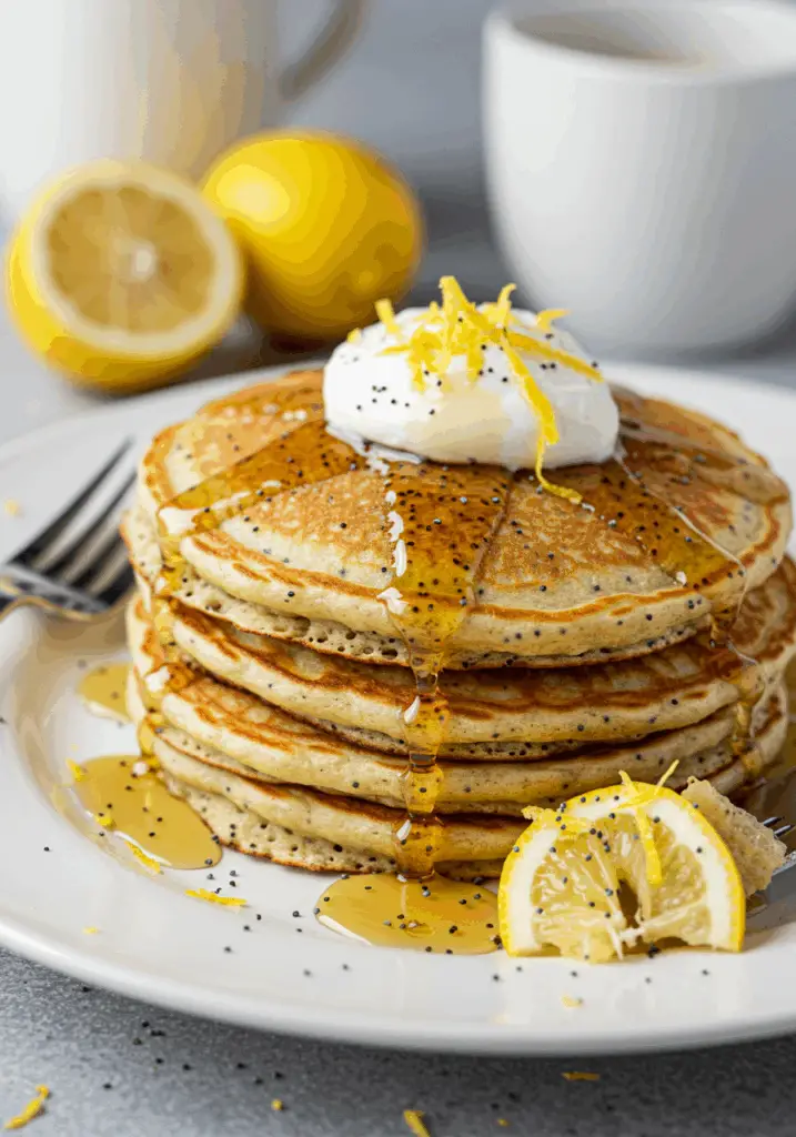 Lemon Poppy Seed Pancakes