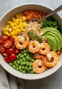 Tropical Shrimp Rice Bowl