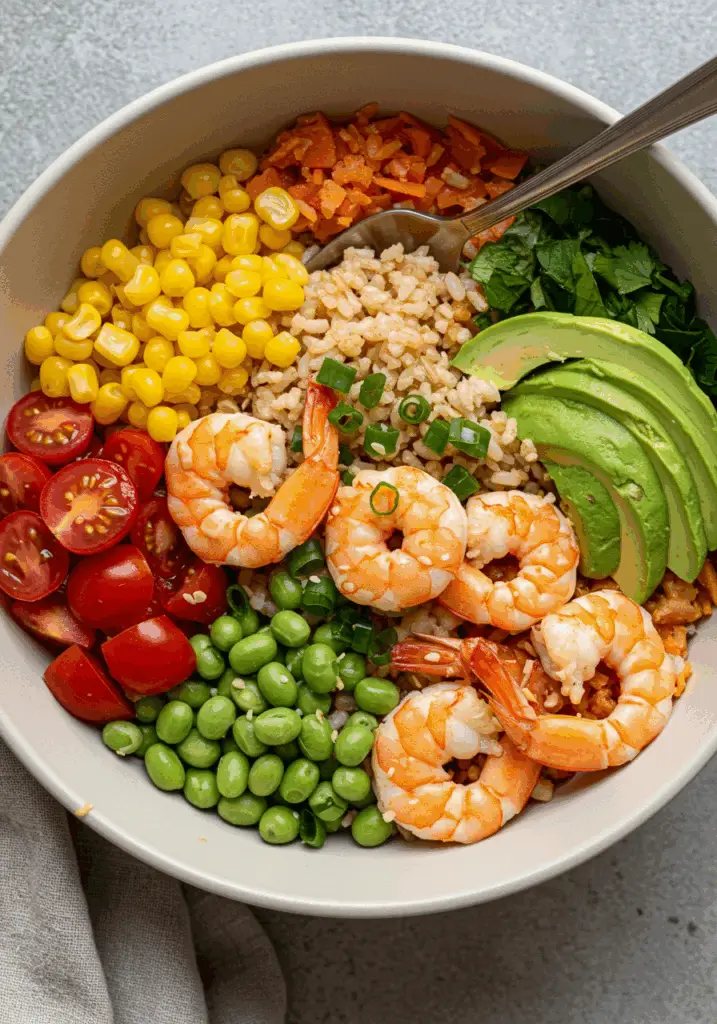 Tropical Shrimp Rice Bowl