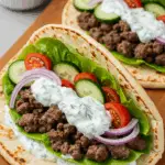 Lamb Gyros with Tzatziki Sauce