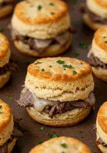 Baked French Dip Biscuits
