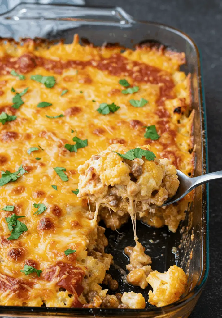 Queso Cauliflower Bake
