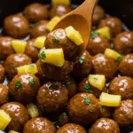 Crockpot Hawaiian Meatballs