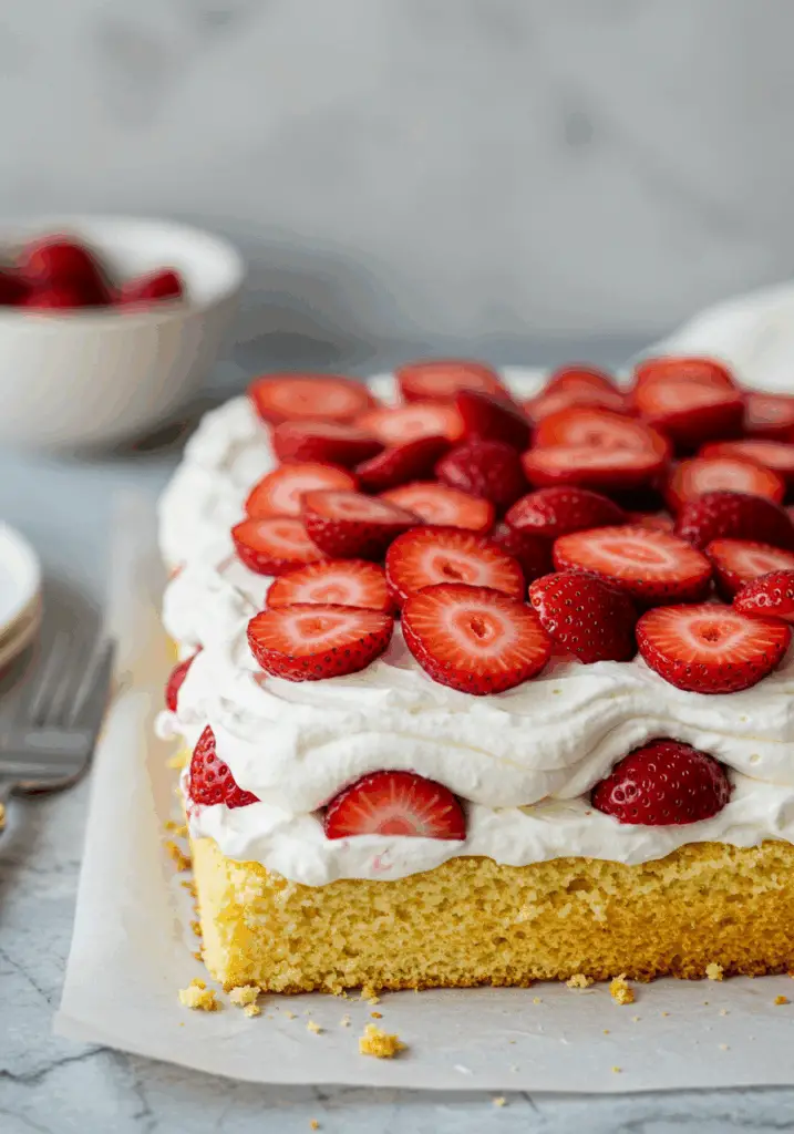 Slab Strawberry Shortcake