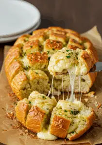 Cheesy Pull-Apart Garlic Bread