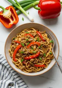 Slow Cooker Beef Ramen Noodles