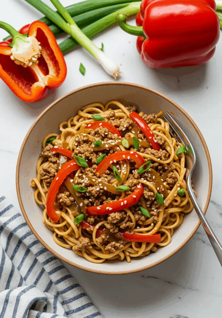 Slow Cooker Beef Ramen Noodles