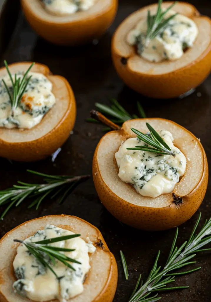 Elegant Blue Cheese Stuffed Pears