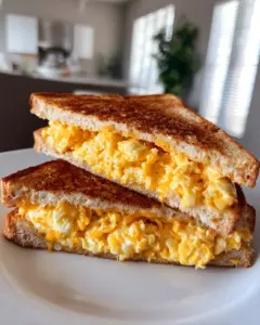 Breakfast Grilled Cheese with Eggs