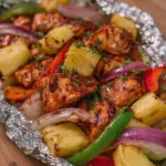 Hawaiian BBQ Chicken and Pineapple Foil Packets
