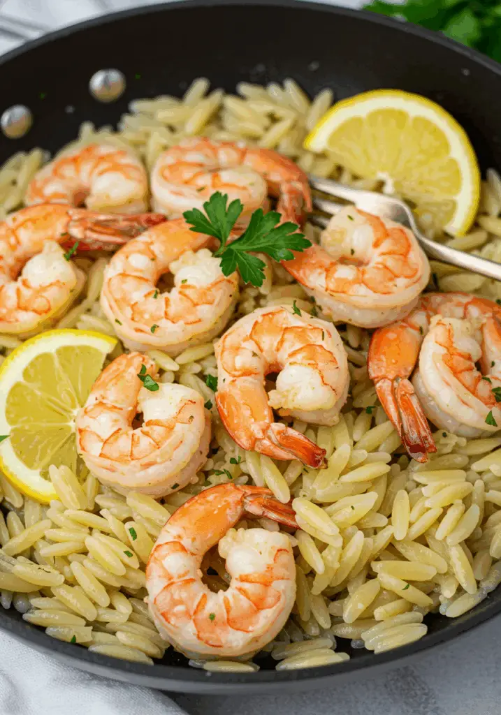 Garlic Shrimp Orzo