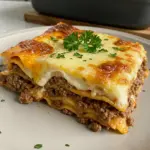 Parmesan Garlic Beef Lasagna