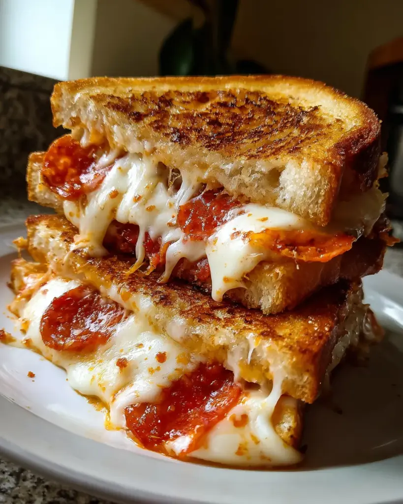 Pizza Grilled Cheese Sandwiches