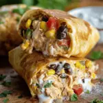 Air Fryer Southwest Chicken Burritos
