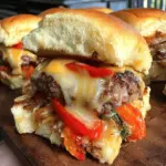 Cheeseburger Sliders with Queso