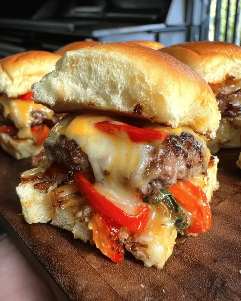 Cheeseburger Sliders with Queso