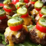 Cheeseburger Stuffed Meatballs