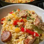 Cheesy Cajun Sausage & Rice