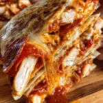 Chicken and turkey pepperoni Pizza Melts - High Protein