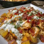 Chicken turkey bacon Ranch Loaded Potatoes