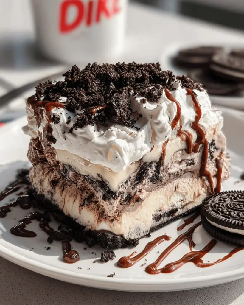 Dairy Queen Copycat Oreo Cookie Ice Cream Cake