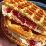 Easy Frozen Waffle Sweet Breakfast Sandwich