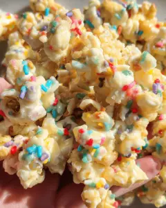 Funfetti Cake Batter Popcorn
